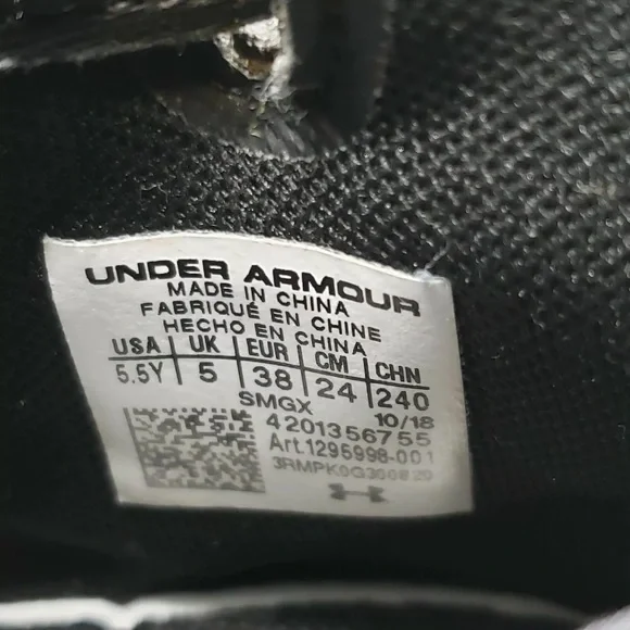 Under Armour Wardell Sc Boy’s Basketball Athletic shoes Size 5.5Y #1295998-001 - Picture 7 of 12